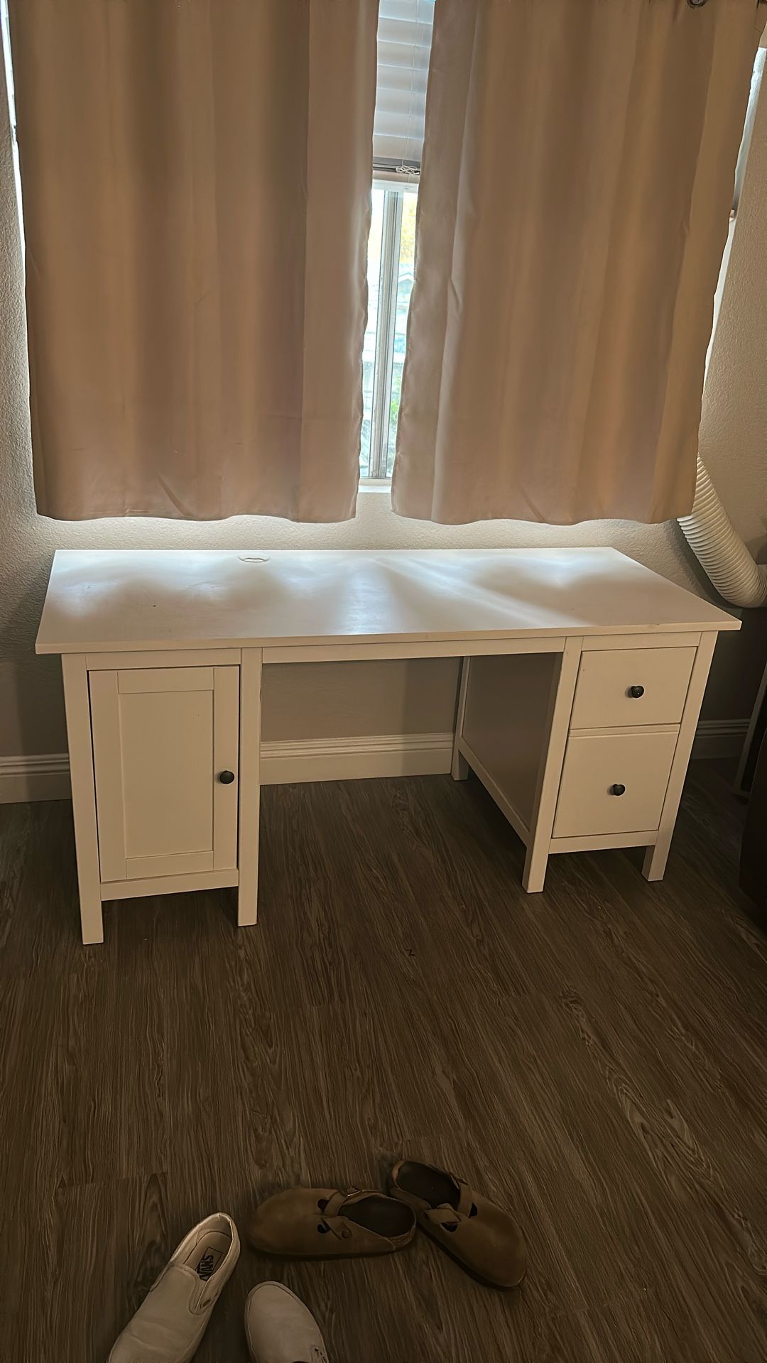 Large white desk