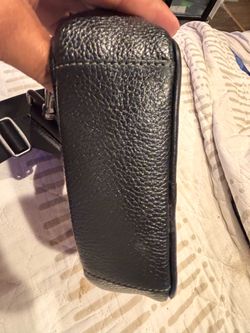 Black Leather  Coach Case