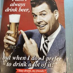 Beer Frame. Man Cave