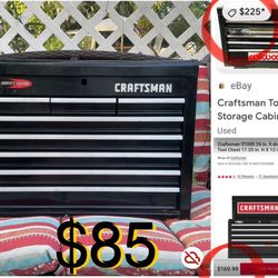 $85 Craftsman 5 Drawers Tool Chest 26”x20”x12” Quite Glide in great condition