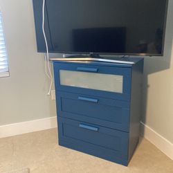 3 Piece Vintage dresser and Samsung Tv Combo