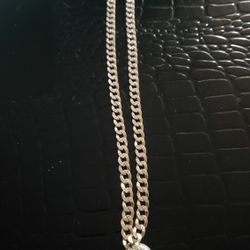 14k Herring Bone Diamond Cut Gold Chain