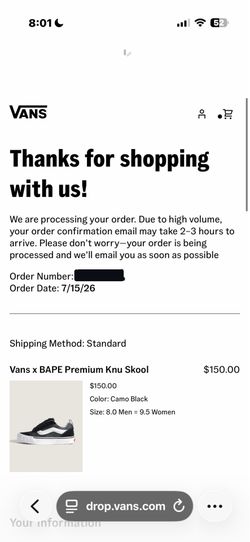 Bape x vans