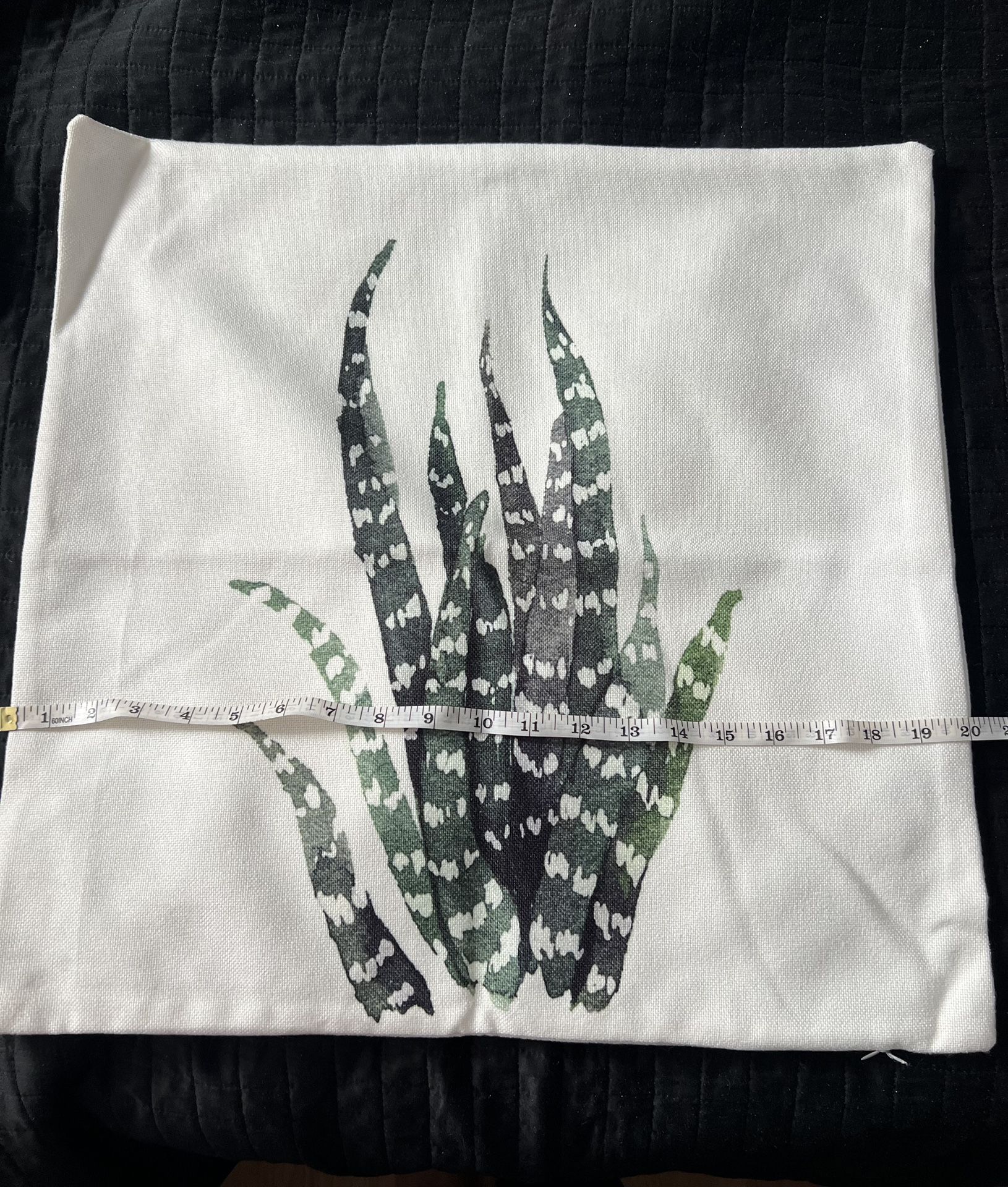 Succulent Pillow Cover around 20x20 Size