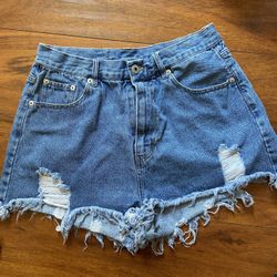 Woman Women Teen Teenager Girl Jean Shorts Size Large