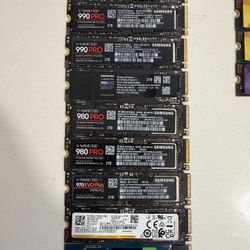 2TB NVMe SSDs – Multiple Models Available (Price Firm)