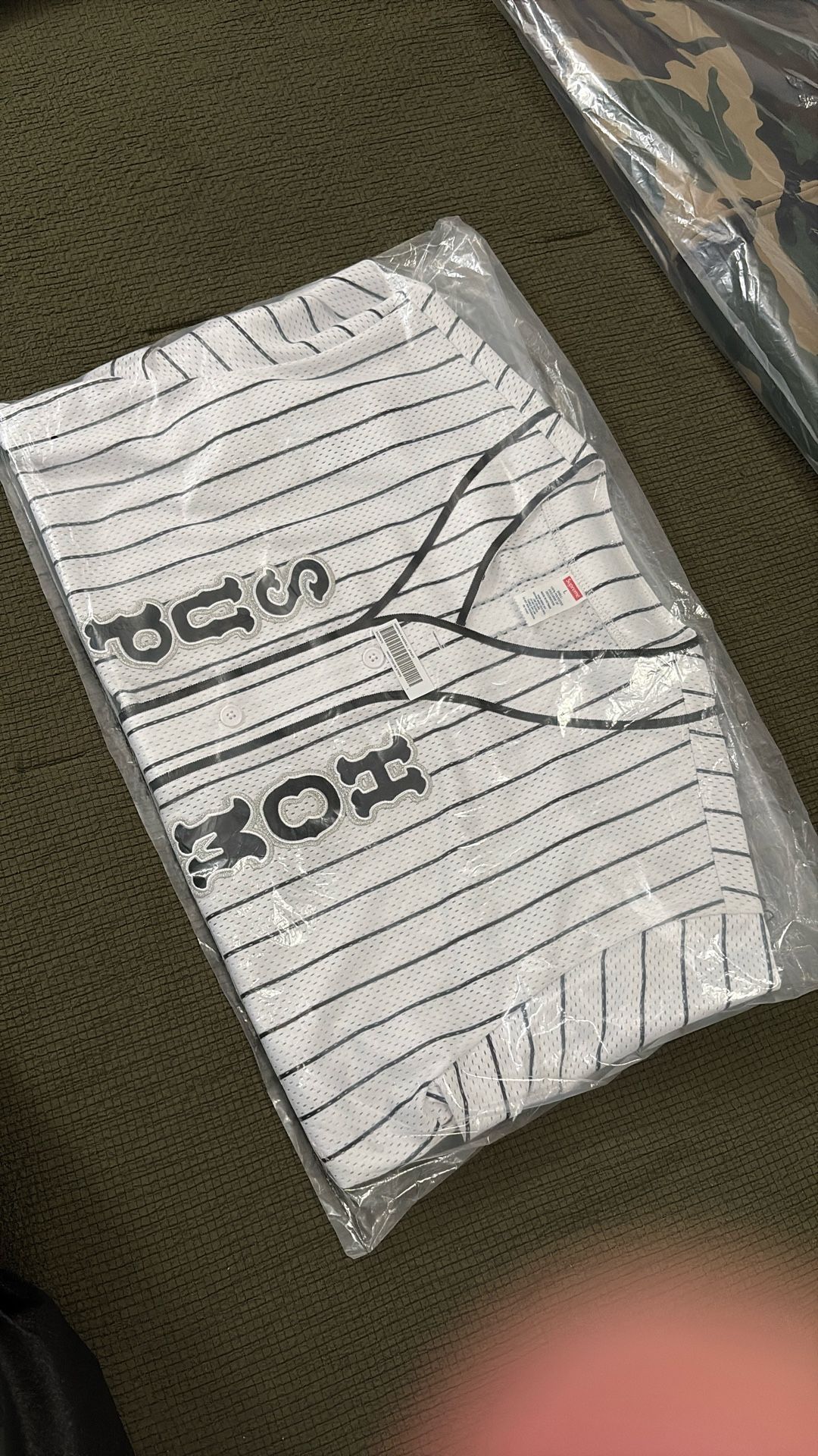 Supreme Homerun Pinstripe Baseball Jersey