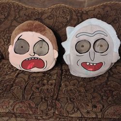 Rick and Morty big greeter heads. Halloween Masks