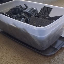 6 Lbs Sorted Dark Gray LEGO Lot