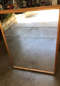 Wooden frame mirror