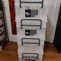 Astage Double Tier Storage Utility Box Plastic Bin 