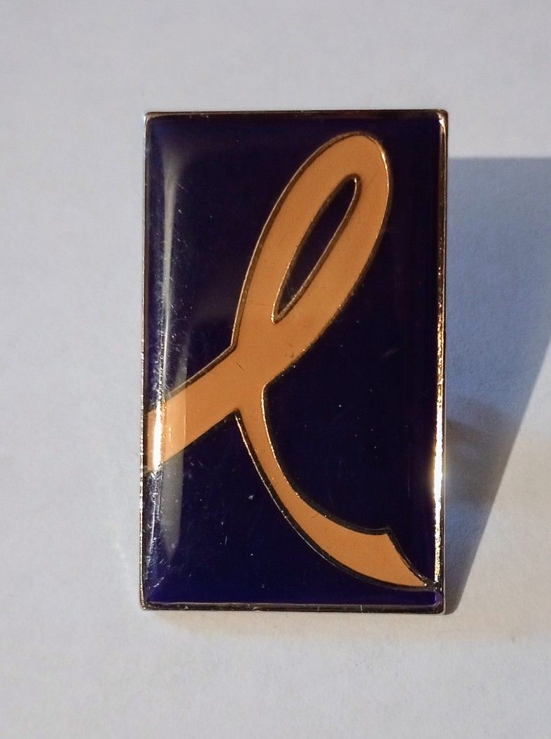 Breast Cancer Awareness Ribbon Purple Pink Collectible Lapel Pin A-1