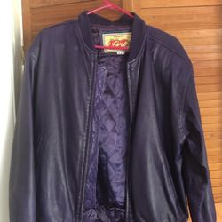 Leather Bomber Jacket 