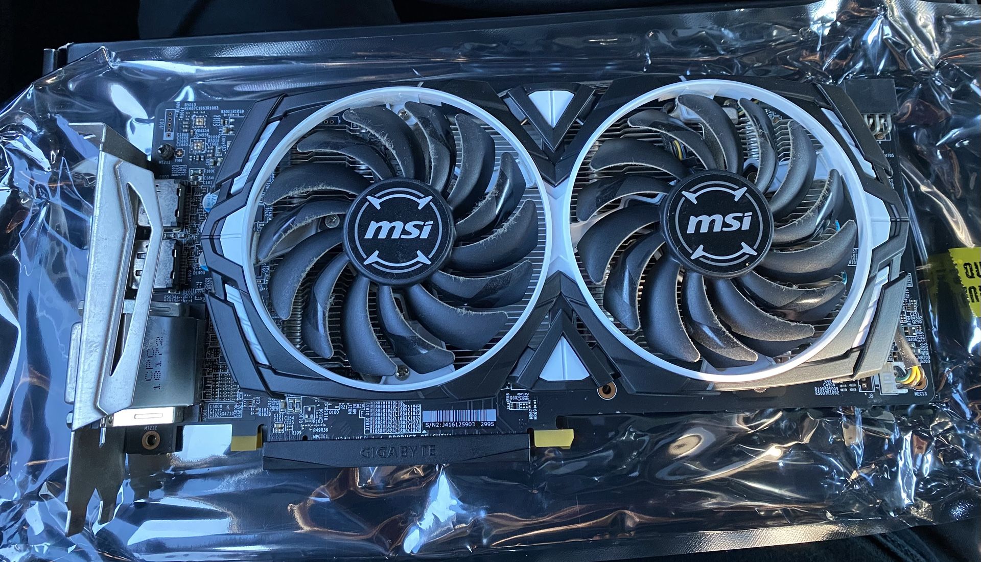 MSI Radeon RX 580 Armor 8GB GDDR5 Graphics Card