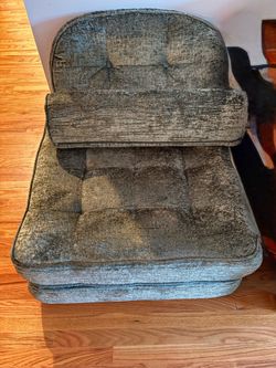 Green Velvet Memory Foam Convertible Sleeper Chair