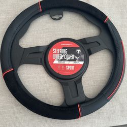 Firestone Sport Steering Wheel Cover Black and Red
