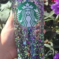 Snowglobe Starbucks Tumbler
