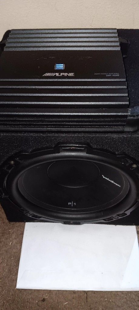 12 Inch Fosgate P1 And Alpine 1-500 Mono Amp