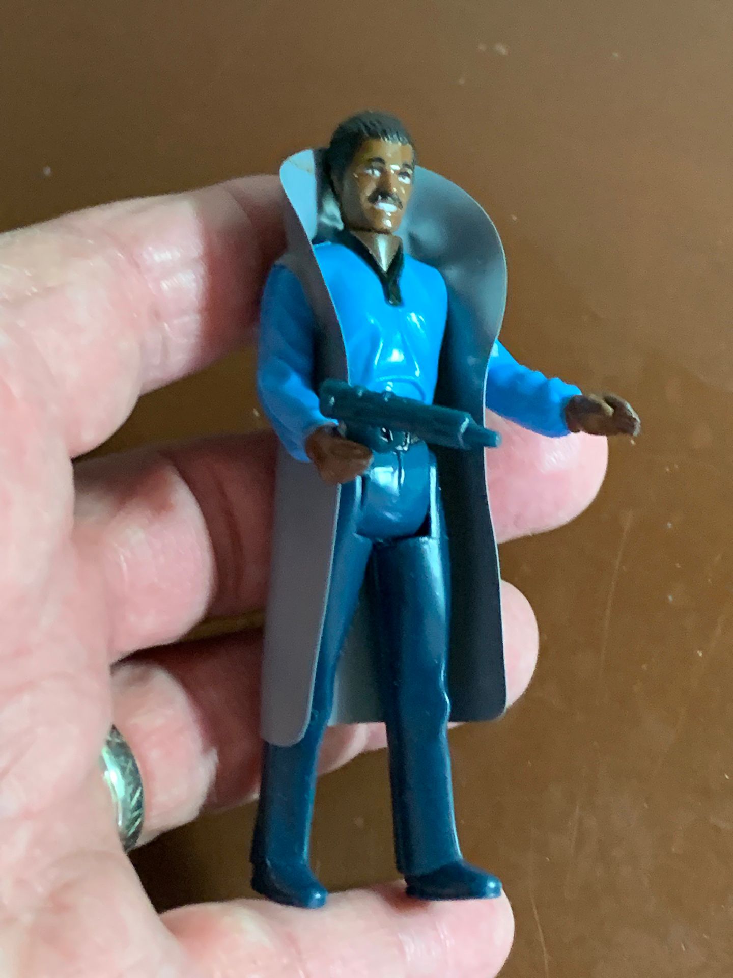 STAR WARS “LANDO CAIRISSIAN” from 1980 with WEAPON &CAPE-Complete Set