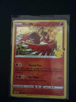 HO-oh pokemon card