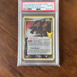 Pokemon Celebrations Umbreon-goldstar PSA10
