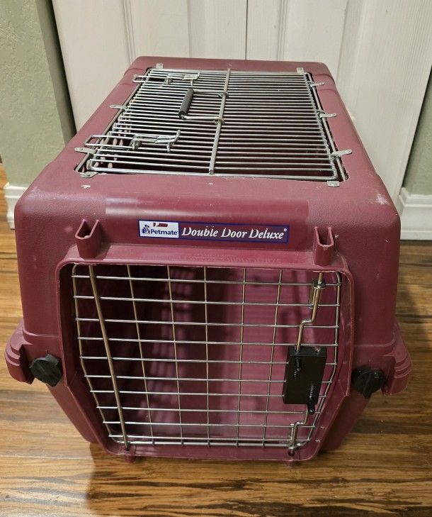 Double Door Top Load Crate Carrier