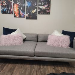 Gray Comfortable Sofa/ Couch 