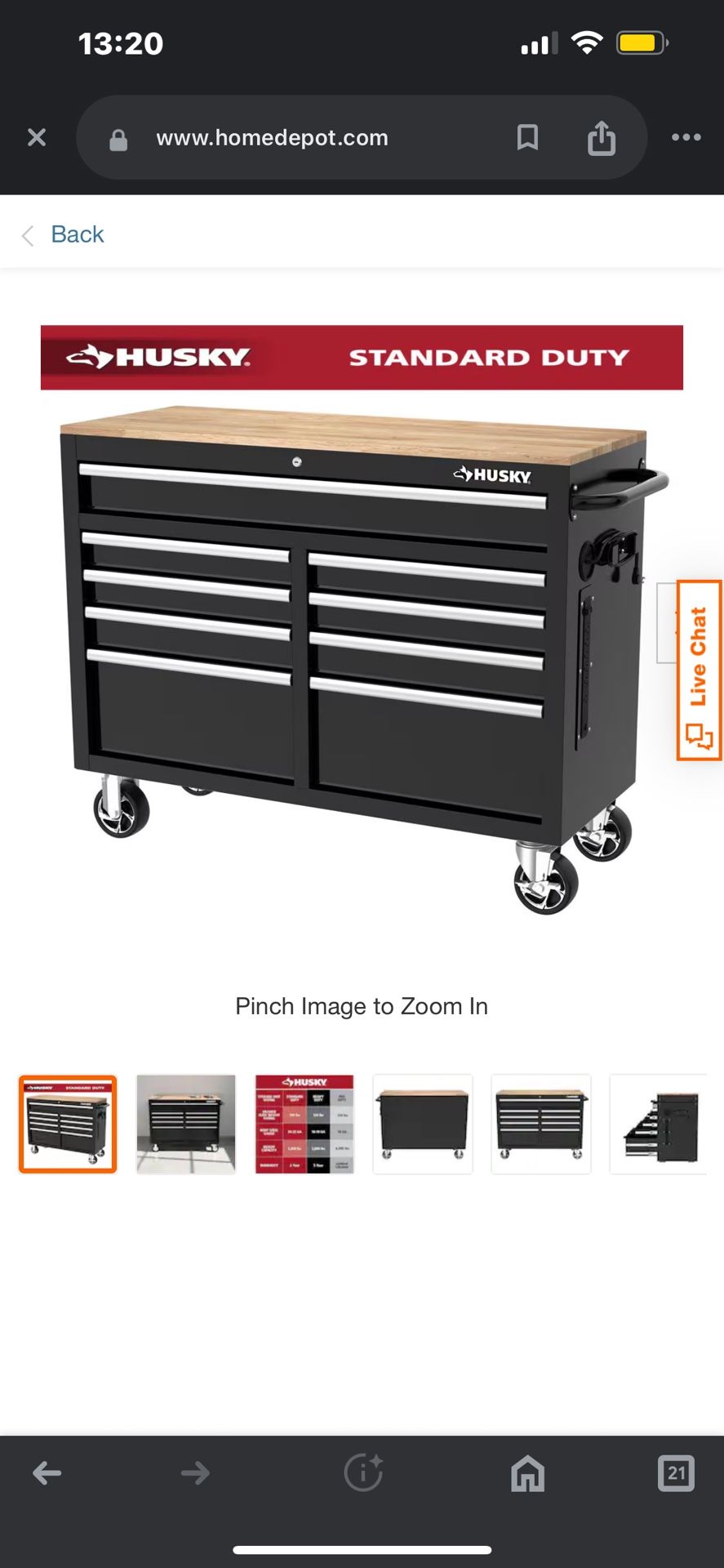 Husky Tool Storage Workbench