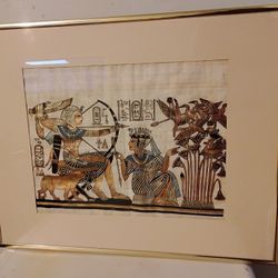 Hand Painted Ancient Egyptian Picture de decoration 20 in by 16 in 