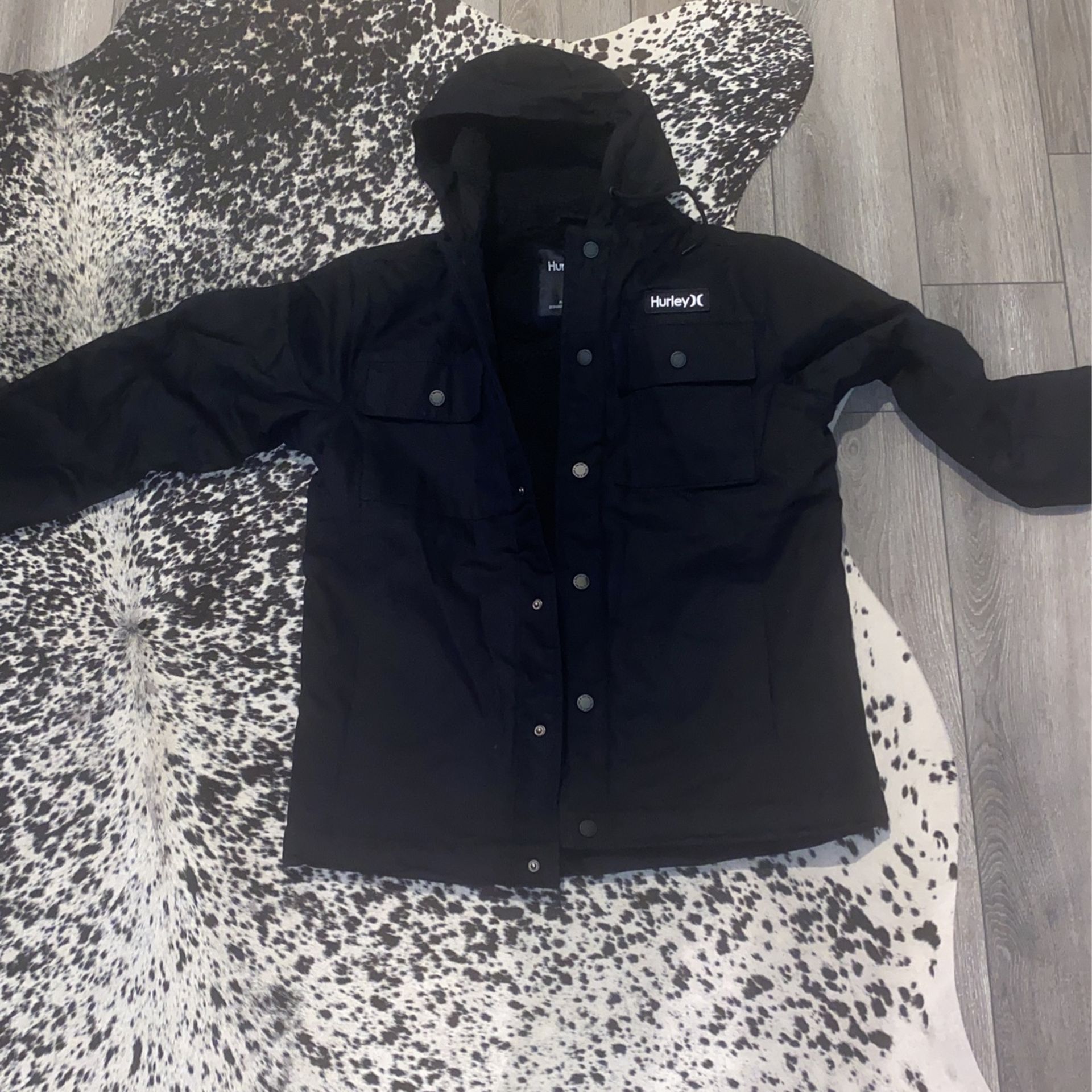 BRAND NEW Hurley Winter Jacket Heavy Duty Sherpa Lined Size Medium