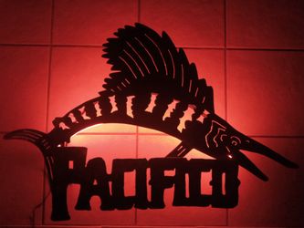 Pacifico Beer Sign w/neon light
