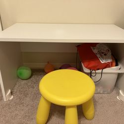 Desk And Seat For Little Kid