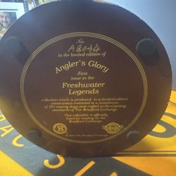 2003 Bradford Exchange "Anglers Glory” First Issue In Freshwater Legends" Bass