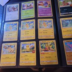 Selling all of my Pikachu pokemon cards