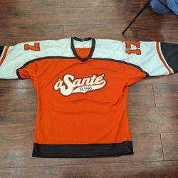 Vintage CCM Air Knit Hockey Jersey Size M – Retro Orange Flyers Style #17