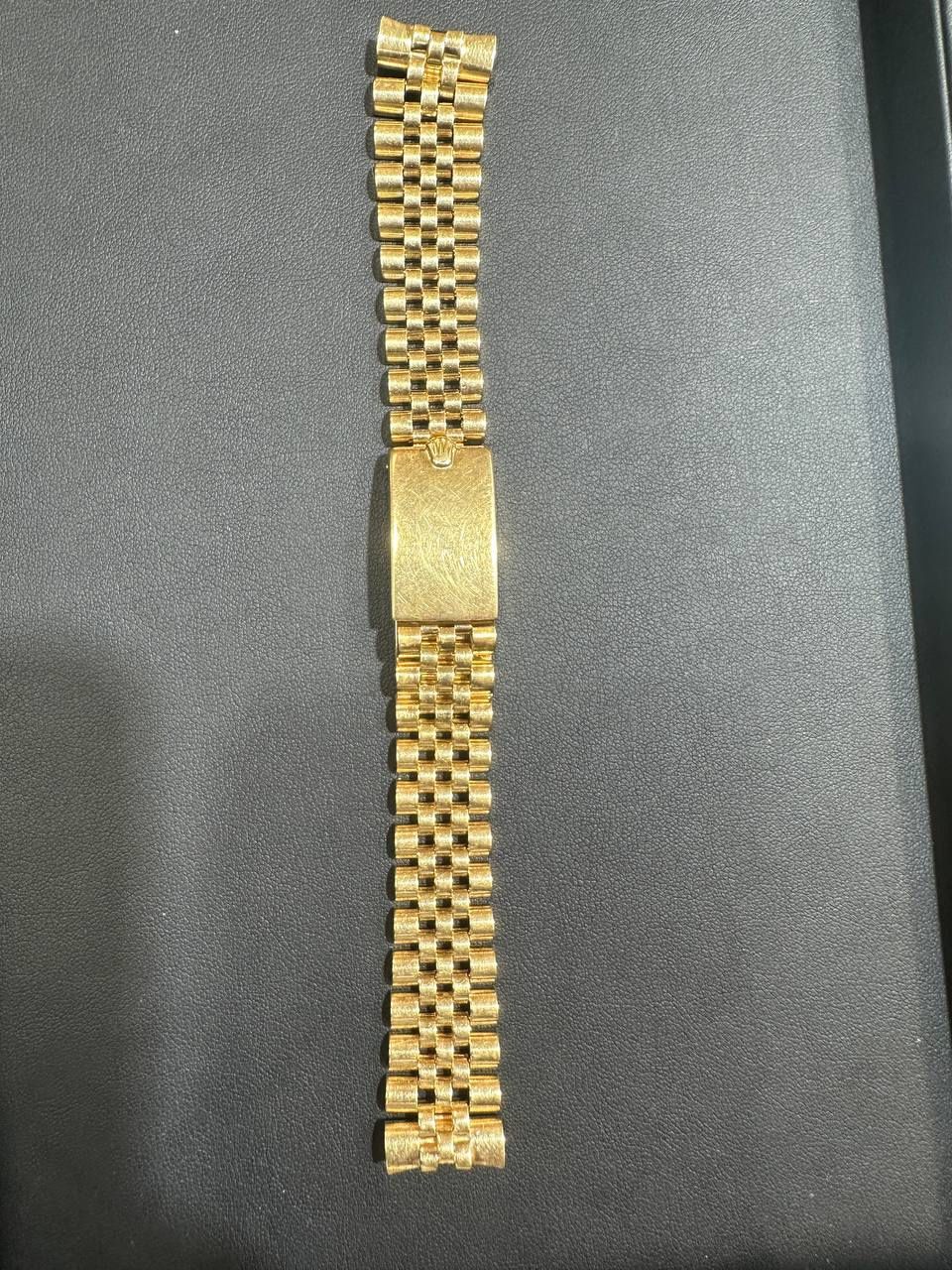 18k solid yellow gold jubilee bracelet for Rolex 19mm vintage