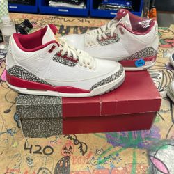 Jordan 3 Retro Cardinal Size 9.5M
