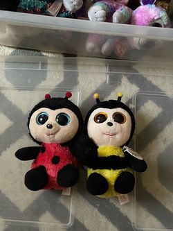 Ty Beanie Boo Ladybug and Bee Plush Set