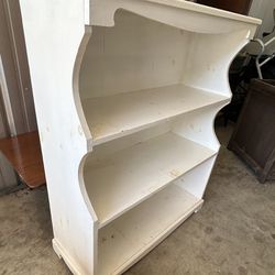 Bookshelf Dresser Top Desk Book Shelf Wooden White