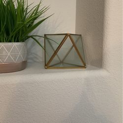 Gold Glass Pyramid