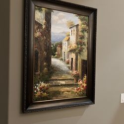 Beautiful Picture Frame Oil Pant On Canvas