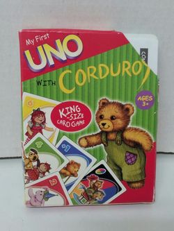 Brand new my first Uno with corduroy king-size card games