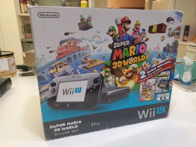 Nintendo Wii U Deluxe Set: Super Mario 3D World and Nintendo Land - video  gaming - by owner - electronics media sale 