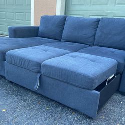 Sectional Couch Sofa Bed pull Out Great Condition Delivery Available 