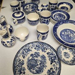 Vintage Blue And White China.