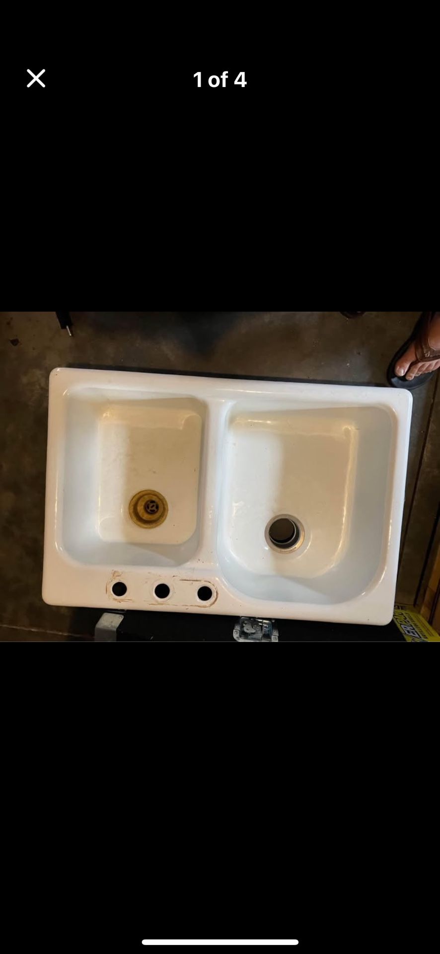 Cast Iron Sink 22x33 Inch