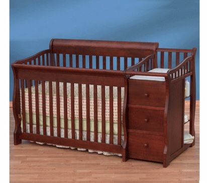 Simplicity Crib And Changer Combo Ellis Convertible 4 In 1 For
