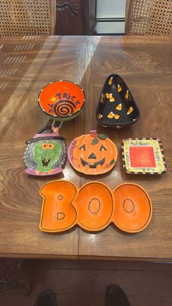 Porcelain Halloween dishes