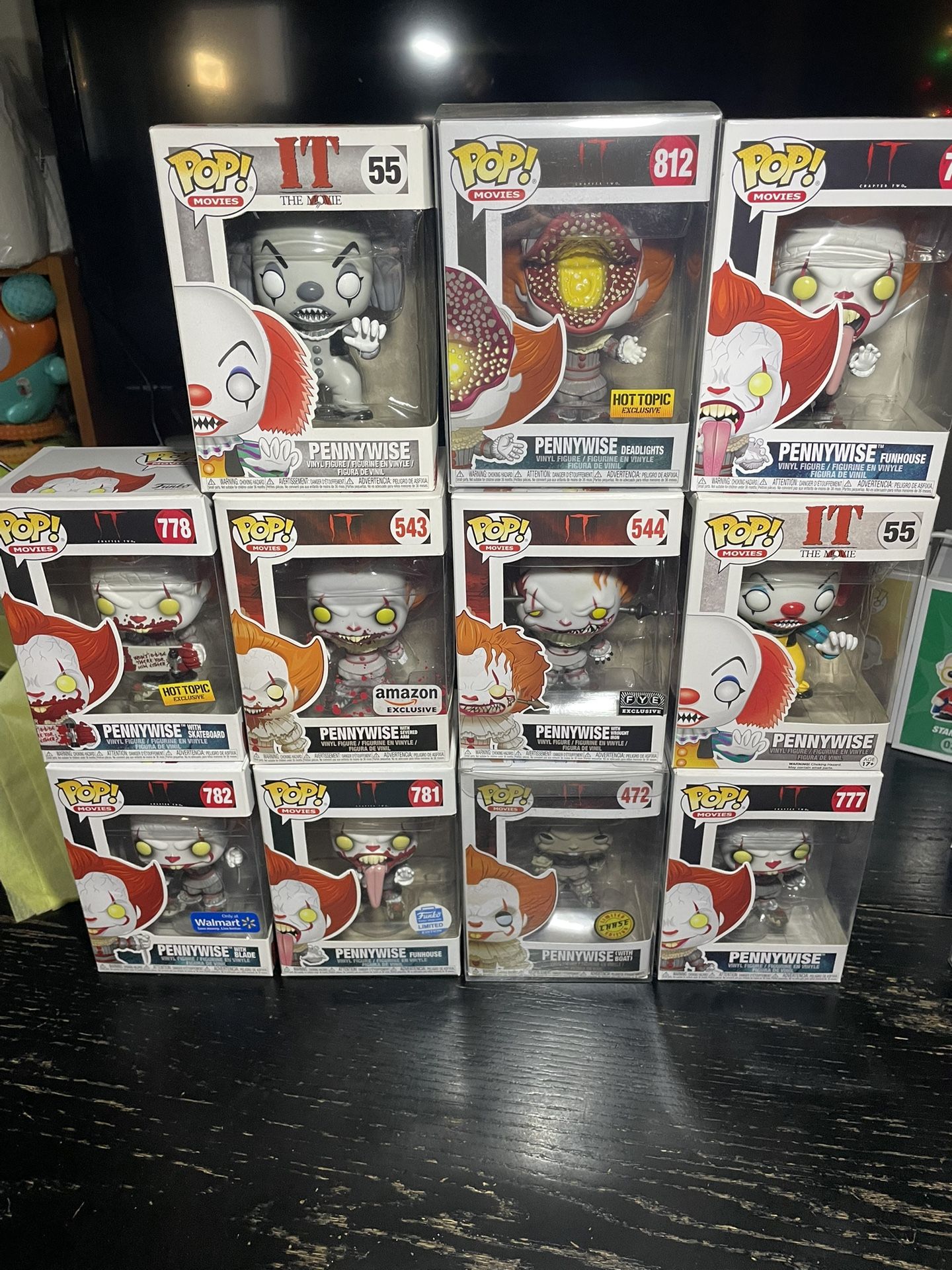 Pennywise Funko Pop Lot 