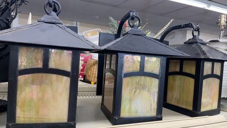 Three light fixtures